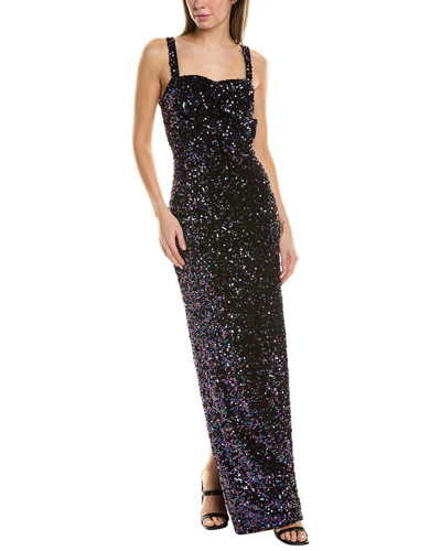 Shop Black Halo Milayla Gown In Purple