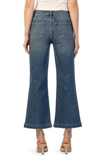 Shop Kut From The Kloth Meg Seamed High Waist Ankle Flare Jeans In Exceeded