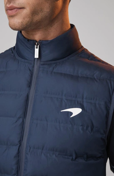 Shop Reiss X Mclaren Formula 1 Team Collection Recycled Polyester Puffer Vest In Air Force Blue