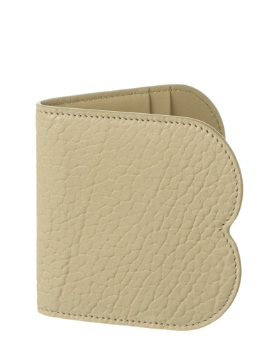 Shop Burberry Chess Leather Card Holder In White