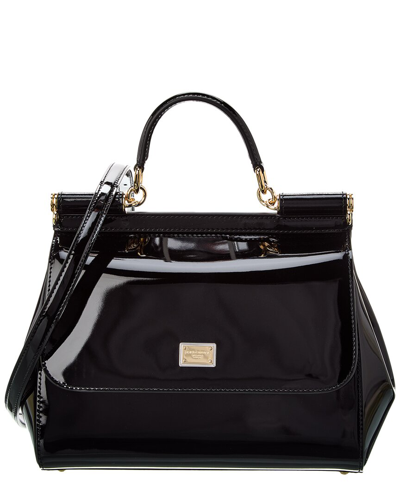 Shop Dolce & Gabbana Sicily Medium Bag In Black