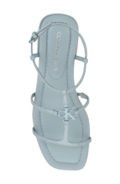 Shop Calvin Klein Sindy Ankle Strap Sandal In Light Blue