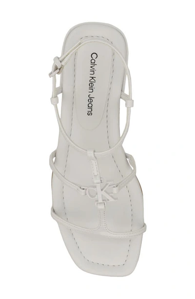 Shop Calvin Klein Sindy Ankle Strap Sandal In White