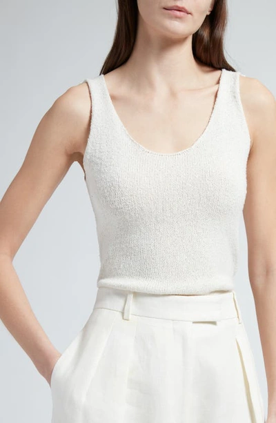 Shop The Row Favana Silk Sweater Tank In White