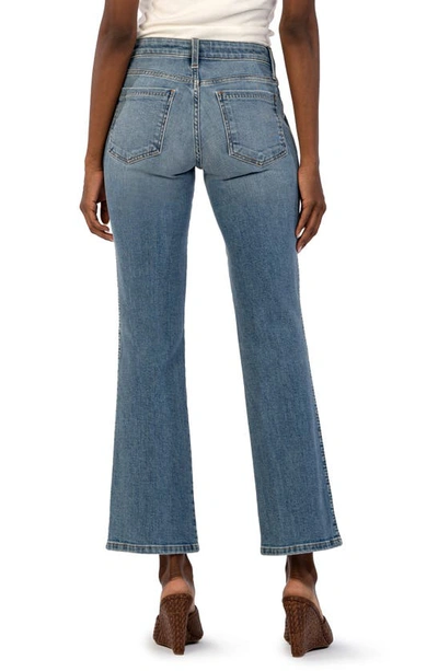 Shop Kut From The Kloth Kelsey Mid Rise Flare Jeans In Decreased
