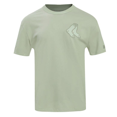 Shop Pro Standard Mint Boston Red Sox Neutral Cj Dropped Shoulders T-shirt
