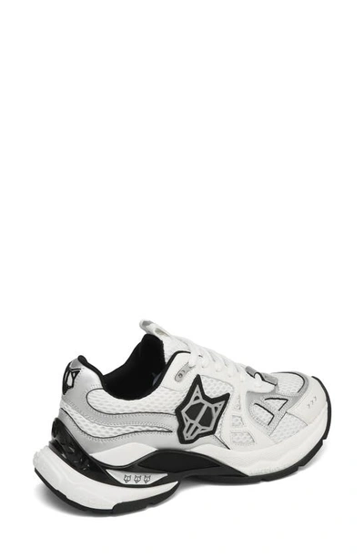 Naked Wolfe Womens White Smash Logo-embossed Leather And Mesh Low-top Trainers In White