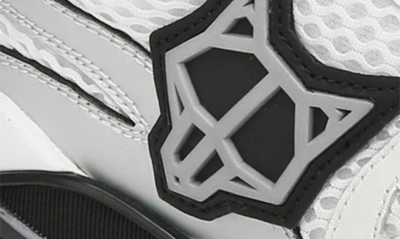 Naked Wolfe Womens White Smash Logo-embossed Leather And Mesh Low-top Trainers In White