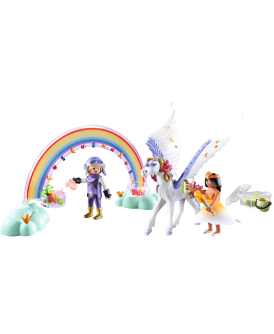 Shop Playmobil Pegasus With Rainbow In Pink