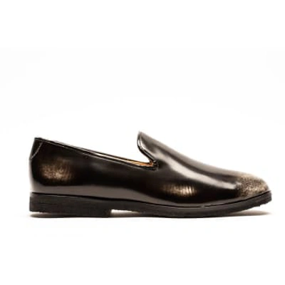 Shop Tracey Neuls Loafer Spectator | Dual Leather In Black