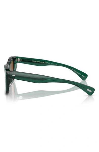 Shop Oliver Peoples Pillow 51mm Square Sunglasses In Teal