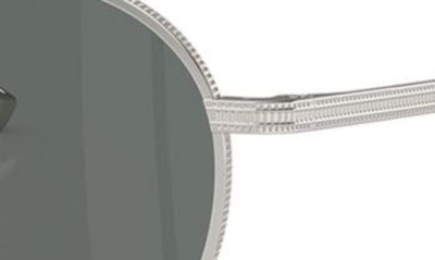 Oliver Peoples Rhydian 49mm Round Sunglasses In Silver
