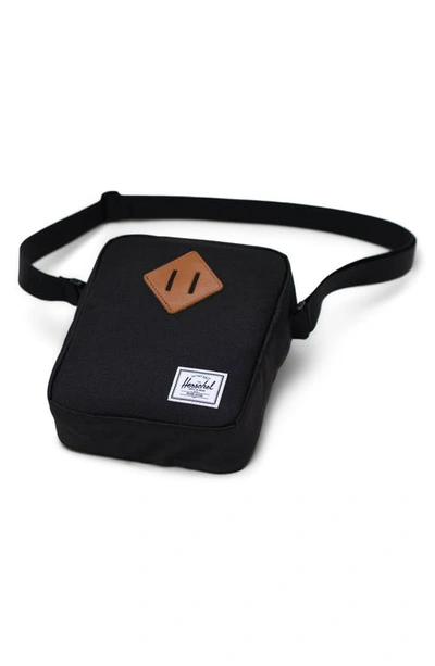 Shop Herschel Supply Co Heritage Recycled Polyester Crossbody Bag In Black