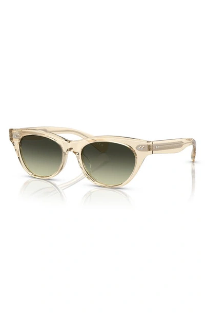 Shop Oliver Peoples Avelin 52mm Gradient Square Sunglasses In Green Gradient