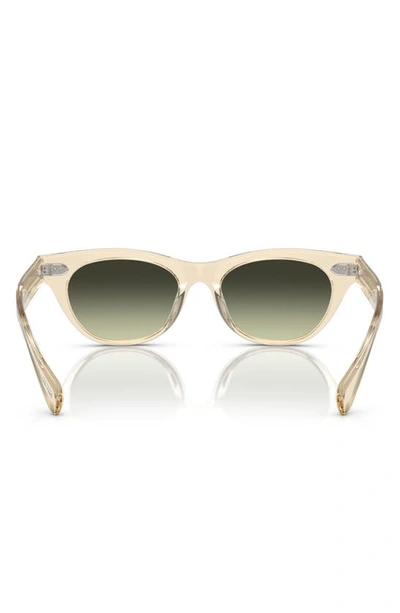 Oliver Peoples Avelin Gradient Acetate Butterfly Sunglasses In Green Gradient