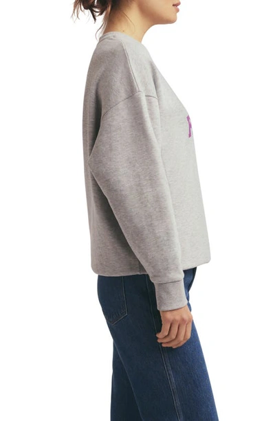 Shop Favorite Daughter Mom's Favorite Cotton Graphic Sweatshirt In Heather Grey