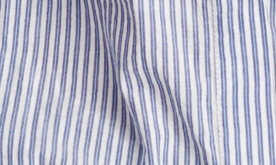 Shop Lucky Brand Utility Button-up Shirt In Blue Stripe