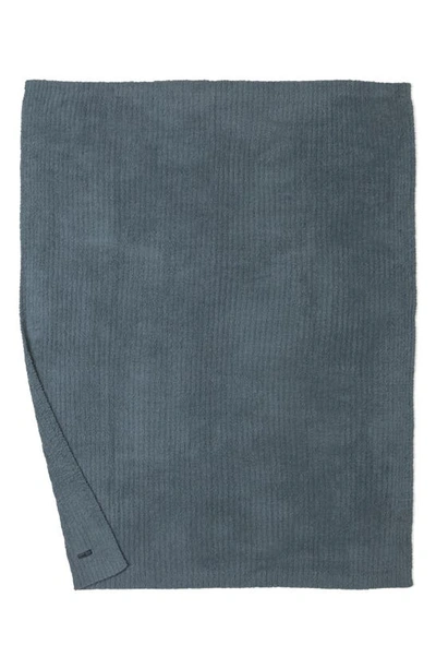 Shop Barefoot Dreams Cozychic™ Rib Throw Blanket In Blue Cove