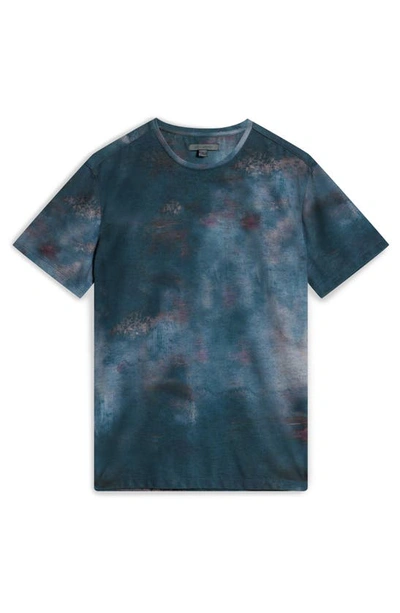 Shop John Varvatos Hayes Regular Fit Crewneck T-shirt In Dutch Blue