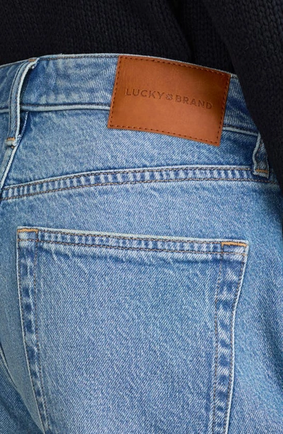Shop Lucky Brand Loose Raw Hem Denim Bermuda Shorts In Beastie