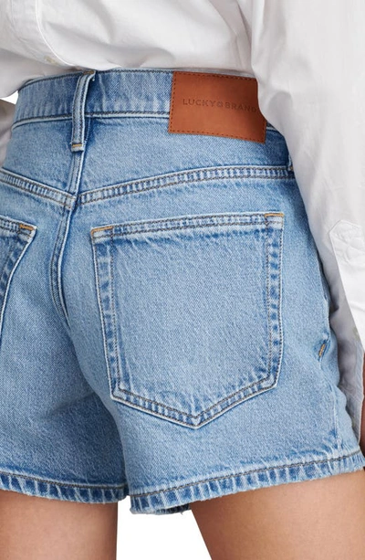 Shop Lucky Brand '90s Denim Shorts In Posh Blue