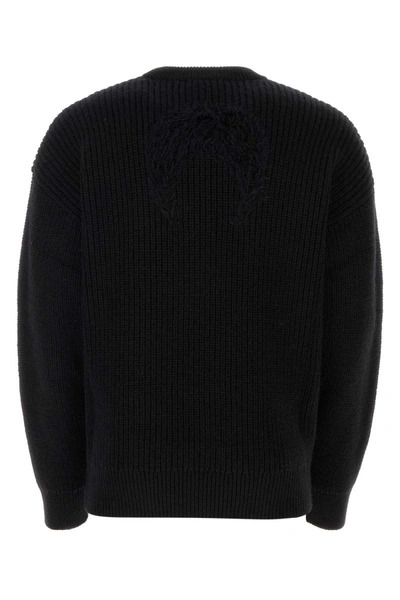 Shop Marine Serre Sweaters In Black