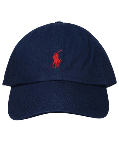 Shop Polo Ralph Lauren Navy Cotton Hat