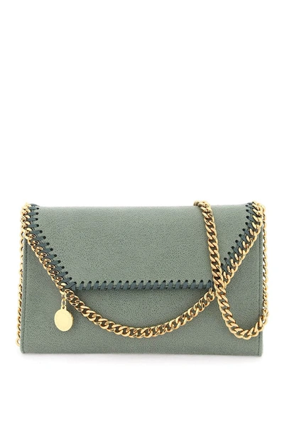 Shop Stella Mccartney "falabella" Mini Bag In Green