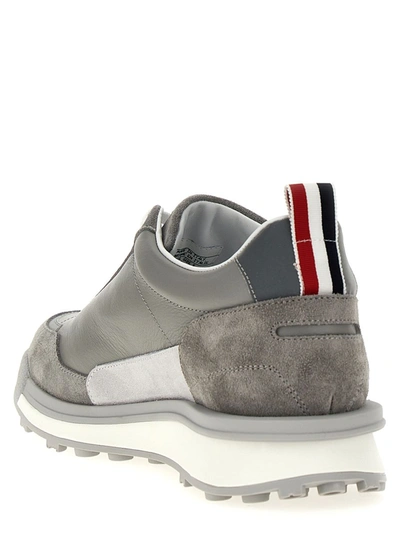 Shop Thom Browne 'alumni' Sneakers In Grey
