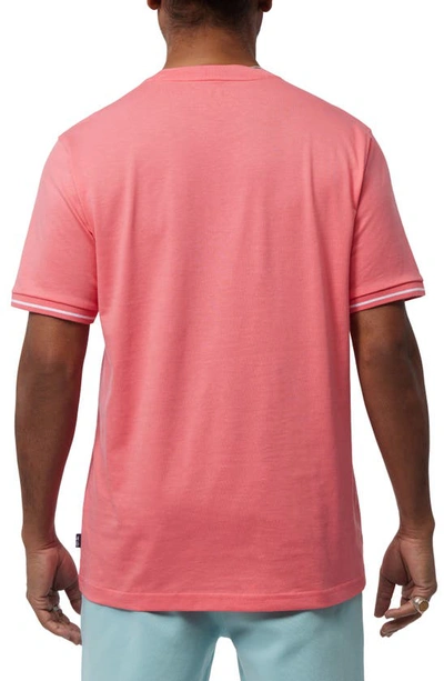 Psycho Bunny Kingwood Embroidered T-shirt In Grapefruit
