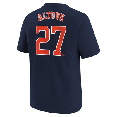 Nike Big Boys  Jose Altuve Navy Houston Astros Home Player Name And Number T-shirt In Navy