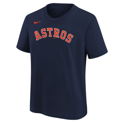 Shop Nike Youth  Jose Altuve Navy Houston Astros Home Player Name & Number T-shirt