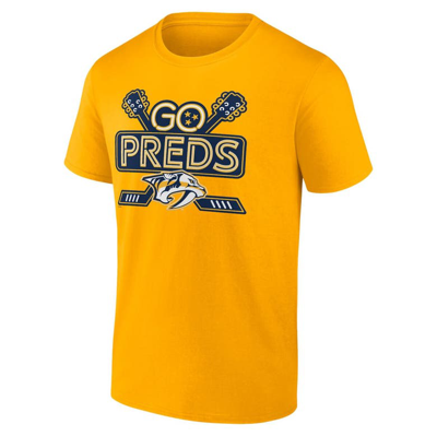 Shop Fanatics Branded Gold Nashville Predators Local T-shirt