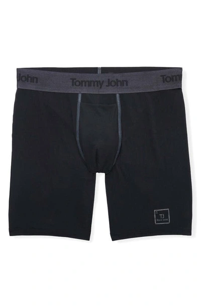 Shop Tommy John Second Skin 6-inch Boxer Briefs In Black Gold