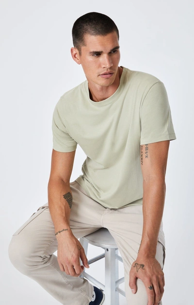 Mavi Classic Crew Neck T-shirt In Moonstruck In Green