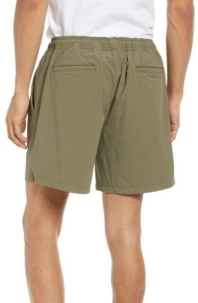 Nordstrom Stretch Ripstop Shorts In Olive Grove