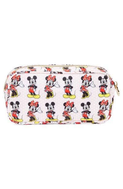 Stoney Clover Lane X Disney Mickey & Minnie Small Zip Pouch In Ultimate Pair
