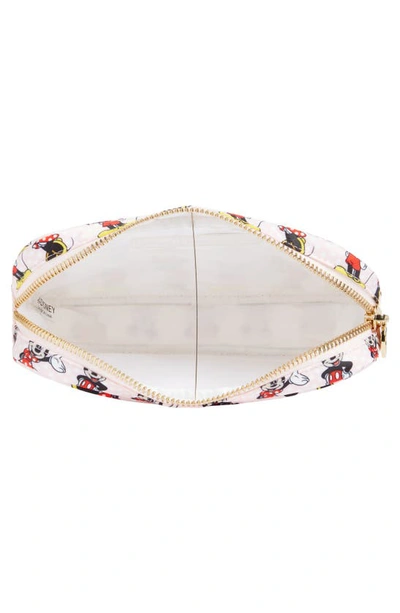 Stoney Clover Lane X Disney Mickey & Minnie Small Zip Pouch In Ultimate Pair