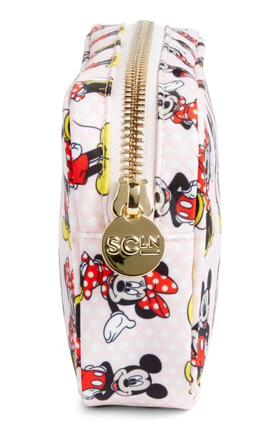 Stoney Clover Lane X Disney Mickey & Minnie Small Zip Pouch In Ultimate Pair