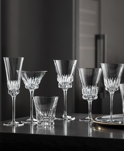 Villeroy & Boch Grand Royal Gold-tone White Wine Glasses, Pair Of 2 In Clear