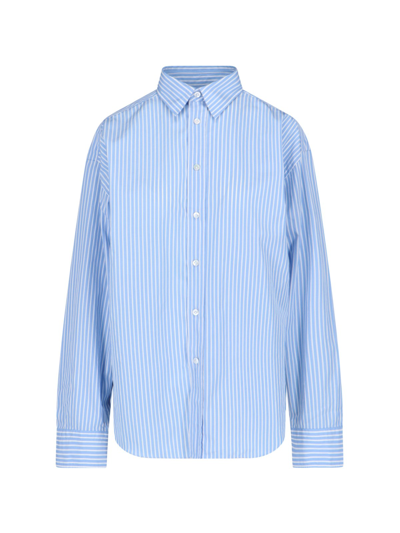 Shop Finamore 1925 'oriana' Shirt In Light Blue