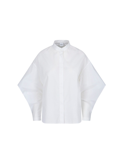 Shop Aspesi Cut-out Sleeves Shirt In White
