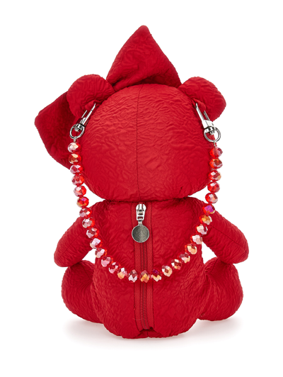 Monnalisa Teddy Bear Handbag In Red