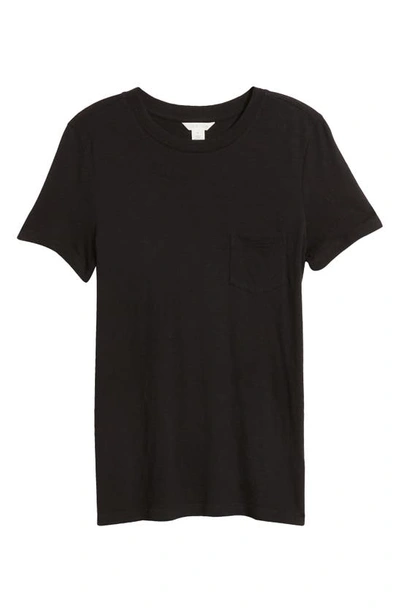 Shop Caslon Core Slub Crewneck T-shirt In Black