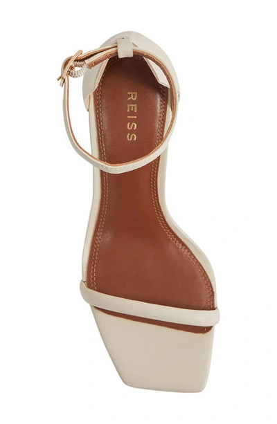 Shop Reiss Cora Ankle Strap Wedge Sandal In Off White