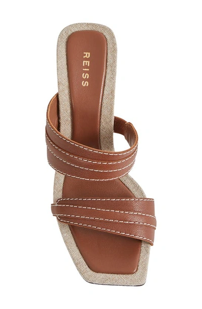 Shop Reiss Ruby Slide Sandal In Tan