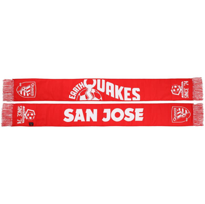 Shop Ruffneck Scarves Red San Jose Earthquakes Jersey Hook Scarf