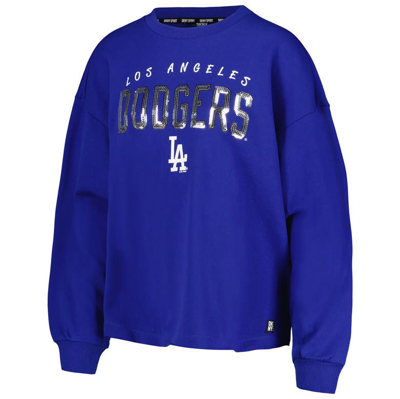 Shop Dkny Sport Royal Los Angeles Dodgers Penelope Pullover Sweatshirt