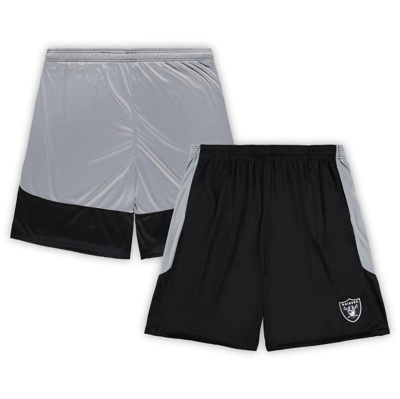Shop Fanatics Branded Black Las Vegas Raiders Big & Tall Team Logo Shorts