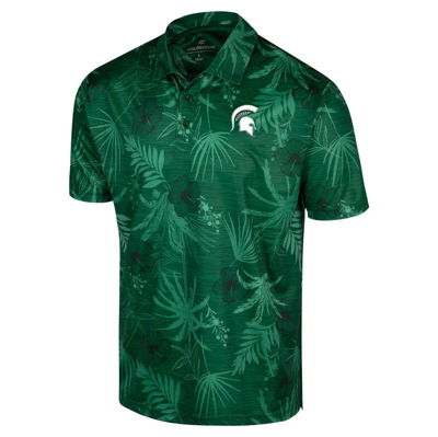 Shop Colosseum Green Michigan State Spartans Big & Tall Palms Polo